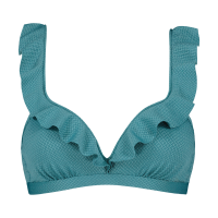 Ruffle Bikinitop Brittany Blue afbeelding