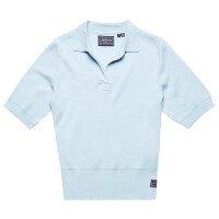 Vintage Cropped Knit Polo afbeelding
