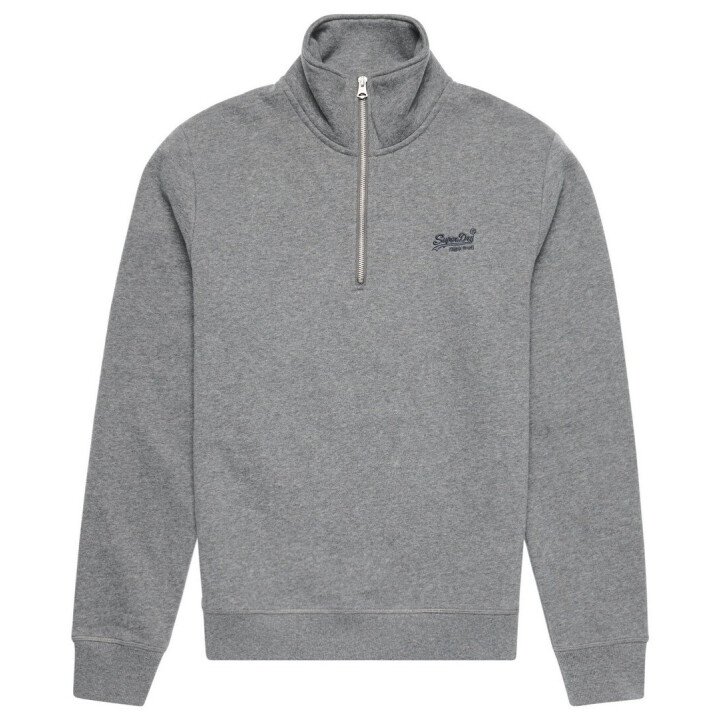 Vintage Logo EMB Zip Henley afbeelding
