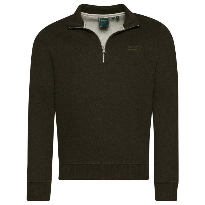 Vintage Logo EMB Zip Henley afbeelding