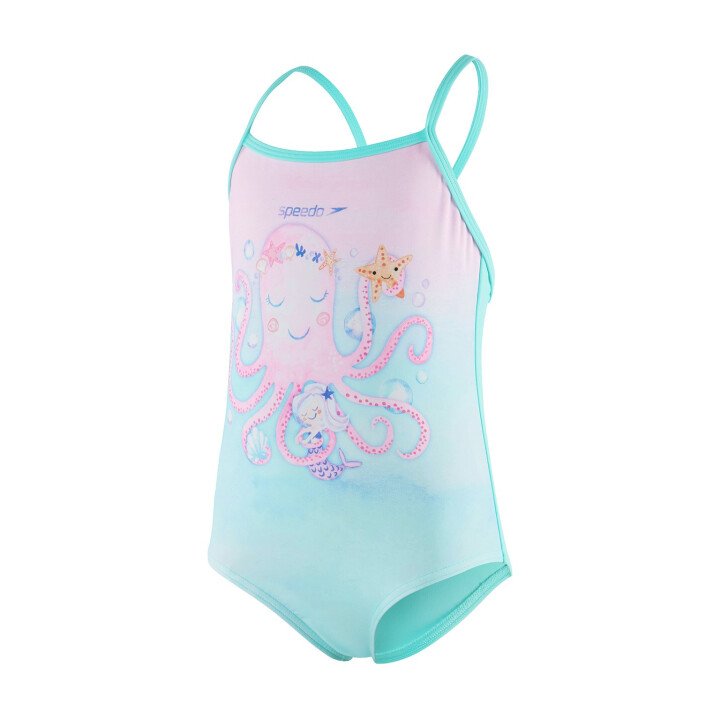 Thinstr Applique Swimsuit Girls afbeelding