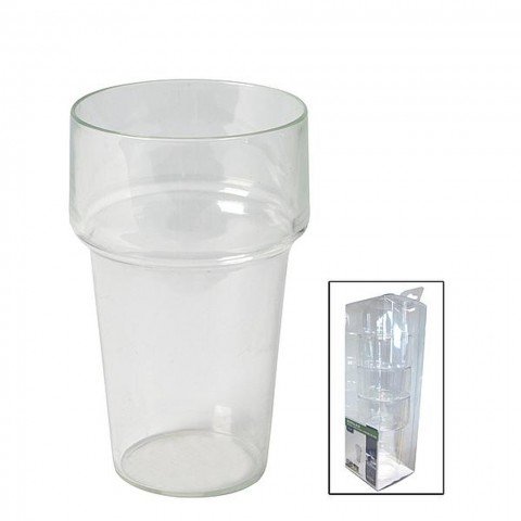 Bierglas Met Kraag PC 300ml 4x afbeelding