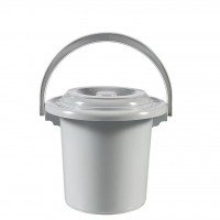 Toiletemmer + Deksel 5Ltr 24cm afbeelding