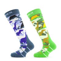 Kids Ski Socks Dino 2-Pack afbeelding