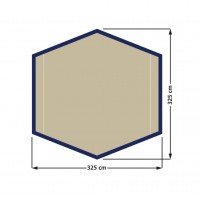 Tarp Hardin Polyester 325x325cm 201000071 1 afbeelding