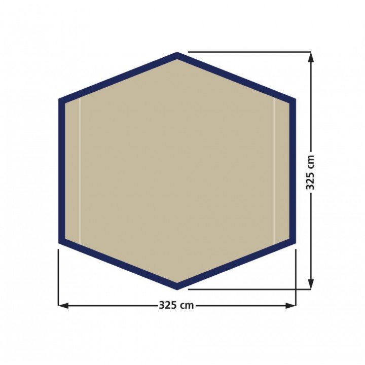 Tarp Hardin Polyester 325x325cm 201000071 1 afbeelding