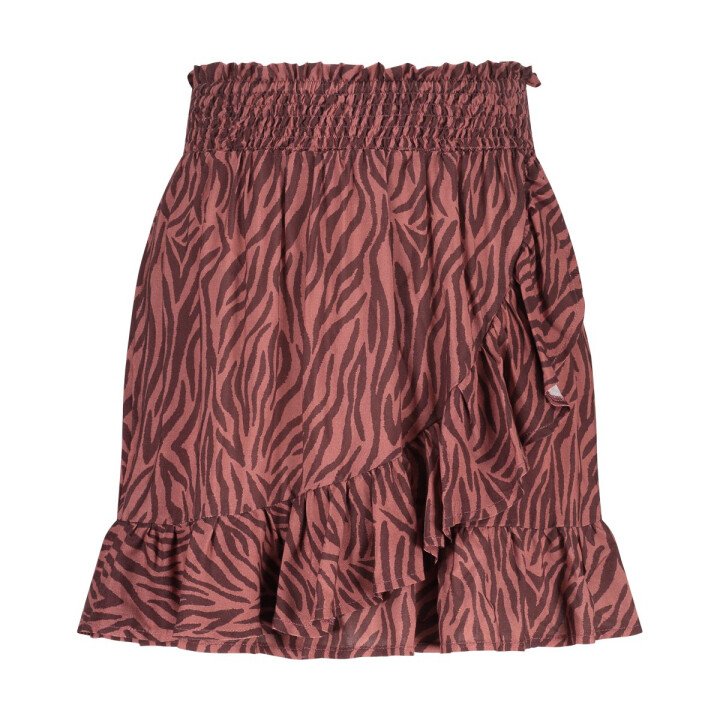 Ruffle Strand Rokje Zebra afbeelding