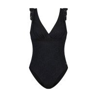 Ruffle Badpak Black Embroidery afbeelding