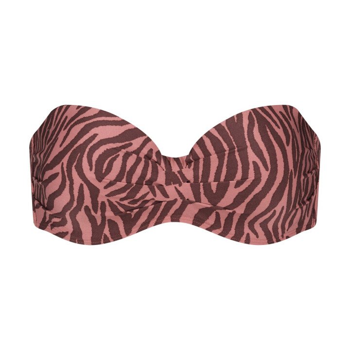 Bikinitop Swirl Zebra afbeelding