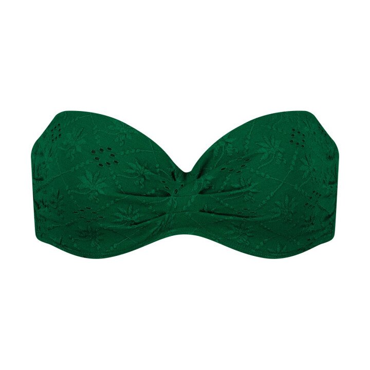 Bikinitop Swirl Green Embroid afbeelding