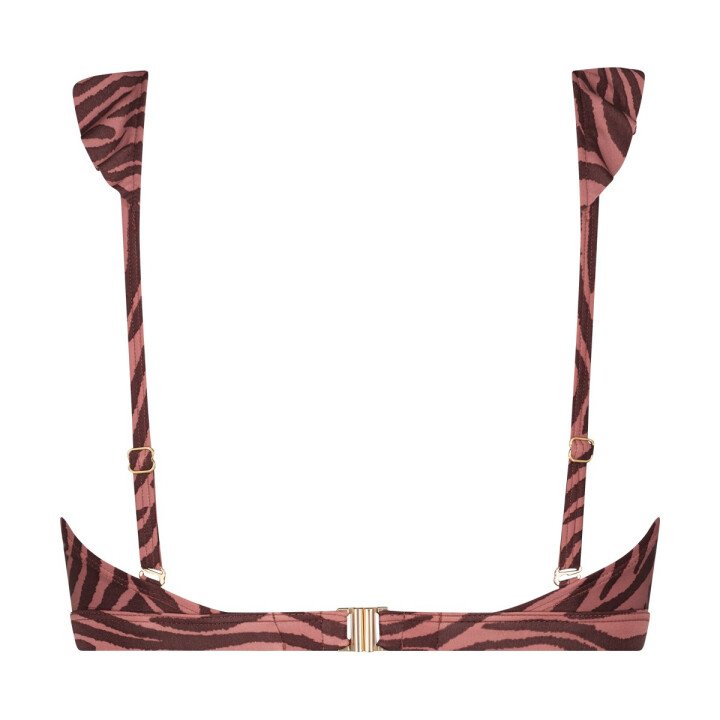 Ruffle Bikinitop Zebra afbeelding
