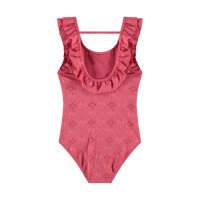 Meisjes Badpak Ruffle Pink afbeelding