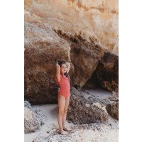 Meisjes Badpak Ruffle Pink afbeelding