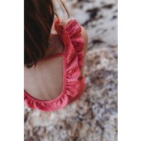 Meisjes Badpak Ruffle Pink afbeelding