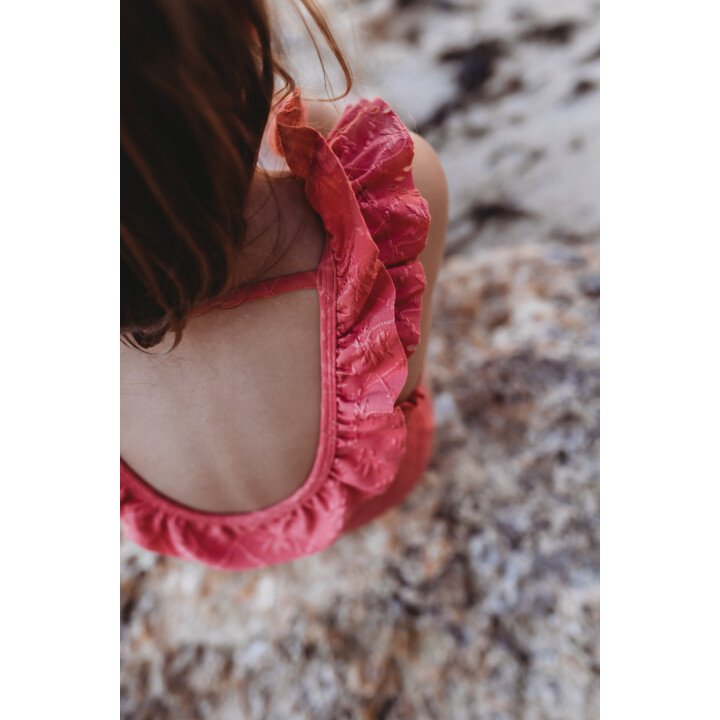 Meisjes Badpak Ruffle Pink afbeelding