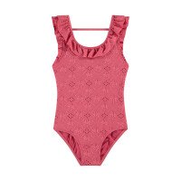 Meisjes Badpak Ruffle Pink afbeelding