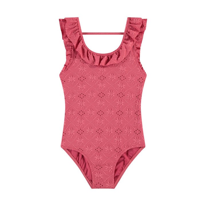 Meisjes Badpak Ruffle Pink afbeelding
