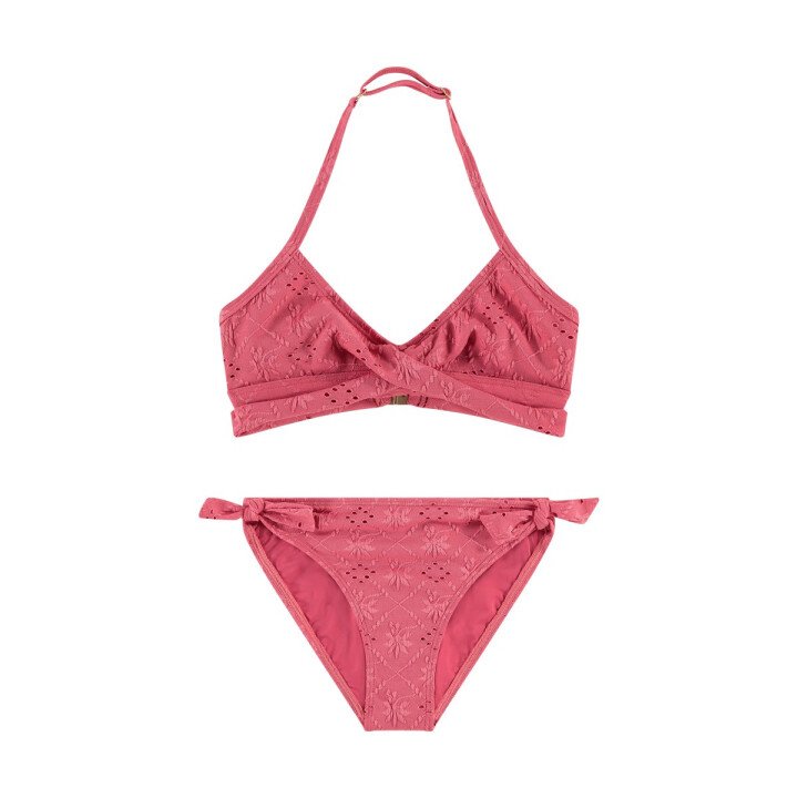 Meisjes Bikiniset Twist Pink Emb afbeelding