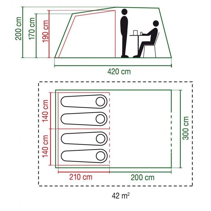 Granite Peak 4 tent afbeelding