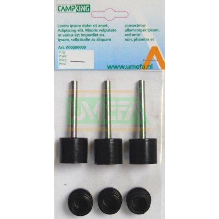 Tentdop 22mm 3x Boven/Onderdop afbeelding