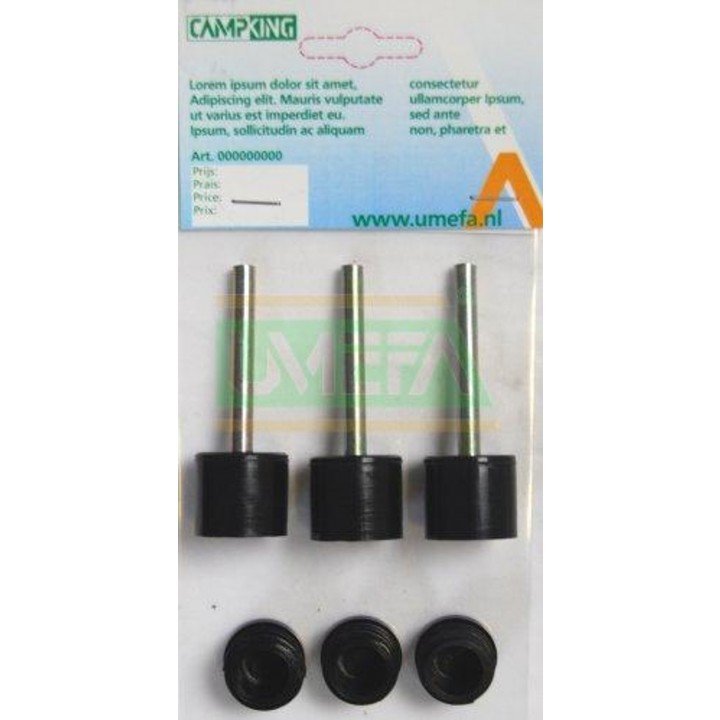 Tentdop 25mm 3x Boven/Onderdop afbeelding