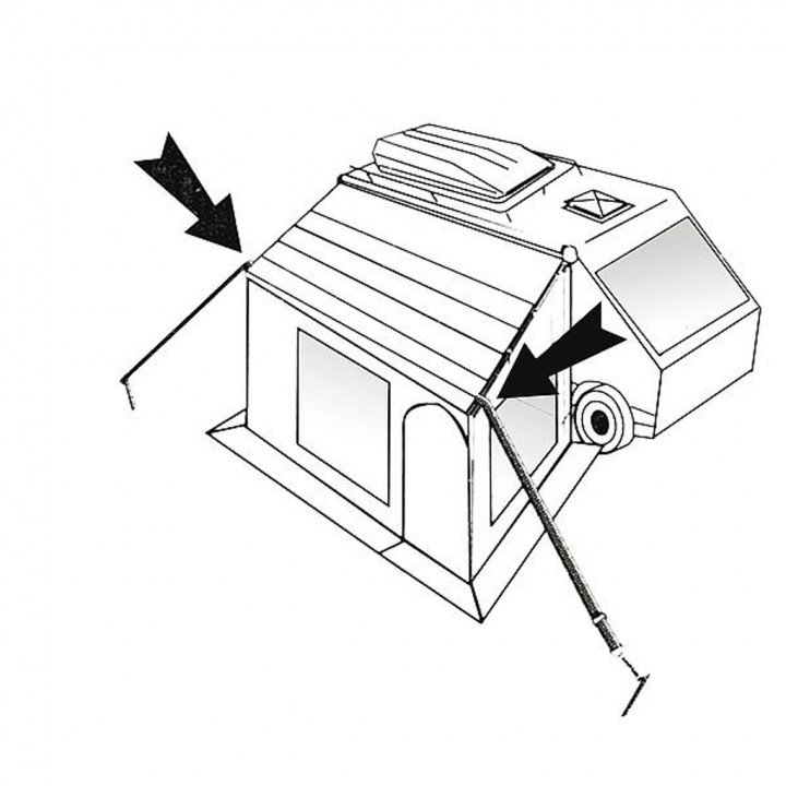Stormband Set Univ. 2 st. 350cm afbeelding