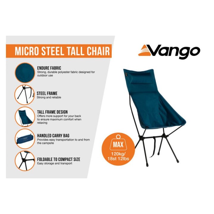 micro steel tall chair 1 afbeelding