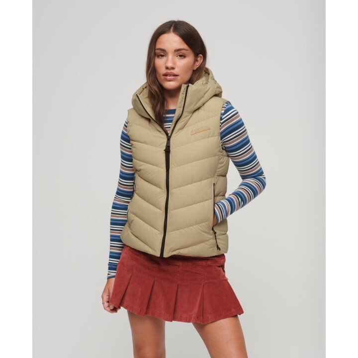 Hooded Microfibre Padded Gilet afbeelding