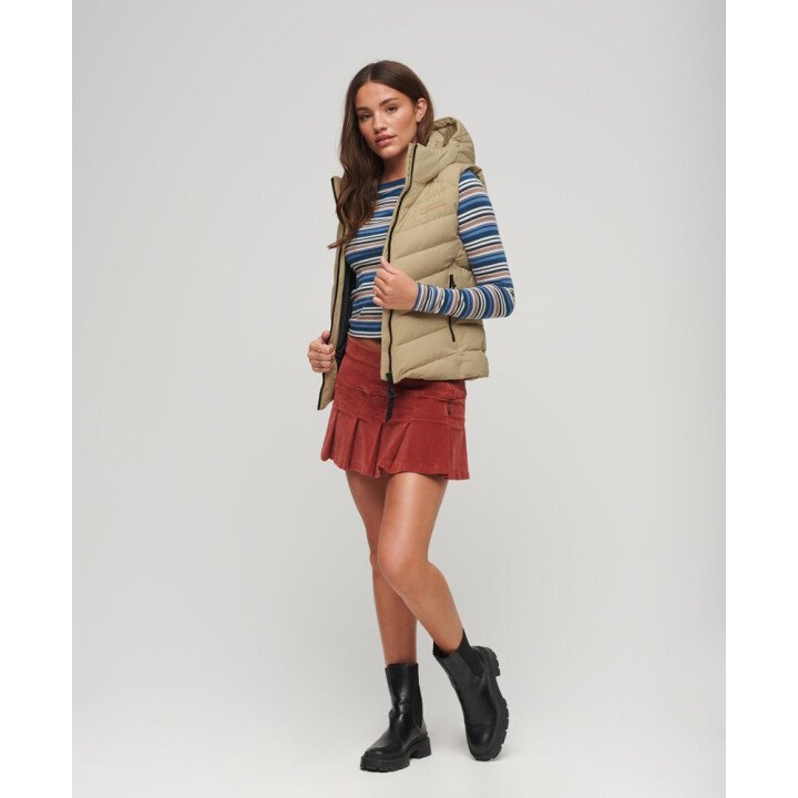 Hooded Microfibre Padded Gilet afbeelding