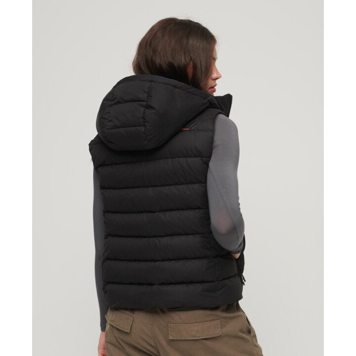 Hooded Microfibre Padded Gilet afbeelding