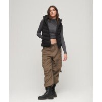 Hooded Microfibre Padded Gilet afbeelding