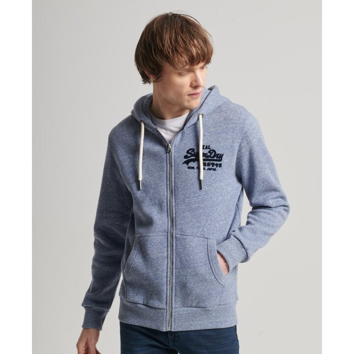 Vintage VL Tonal Zip Hoodie Men afbeelding