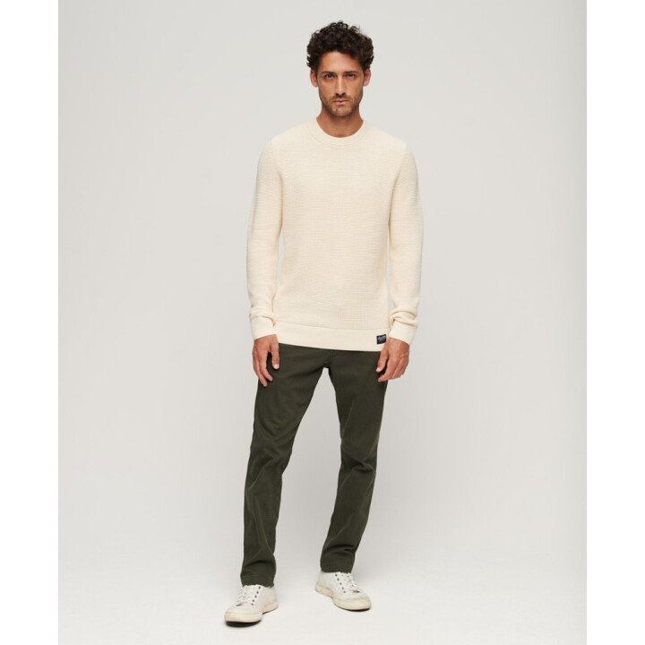 Textured Crew Knit Jumper Men afbeelding