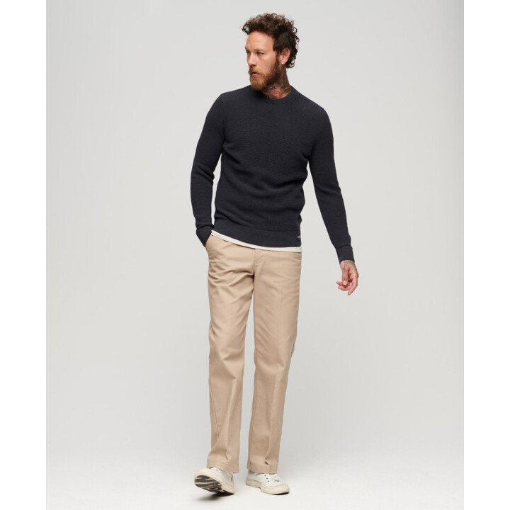 Textured Crew Knit Jumper Men afbeelding