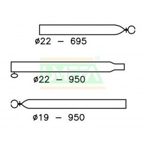 Verandastang 22/19mm 170-250cm afbeelding