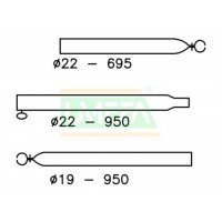 Verandastang 22/19mm 170-250cm afbeelding