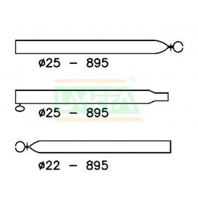 Verandastang 25/22mm 170-260cm afbeelding
