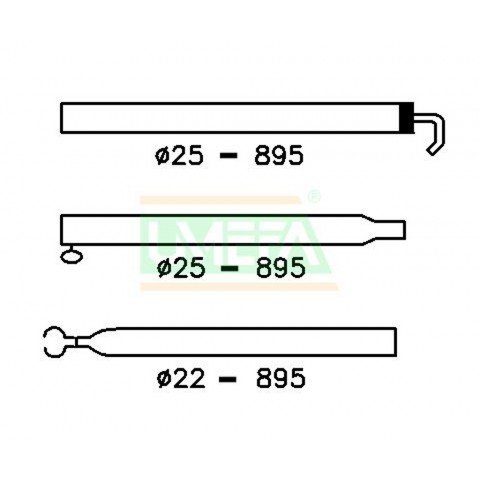 Extra Dakligger 25/22mm 170-260 afbeelding