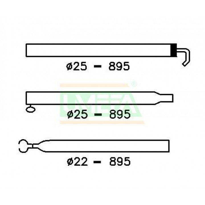 Extra Dakligger 25/22mm 170-260 afbeelding