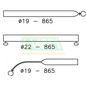 Voortentspanstok 22/19mm 165-255 afbeelding