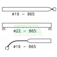 Voortentspanstok 22/19mm 165-255 afbeelding