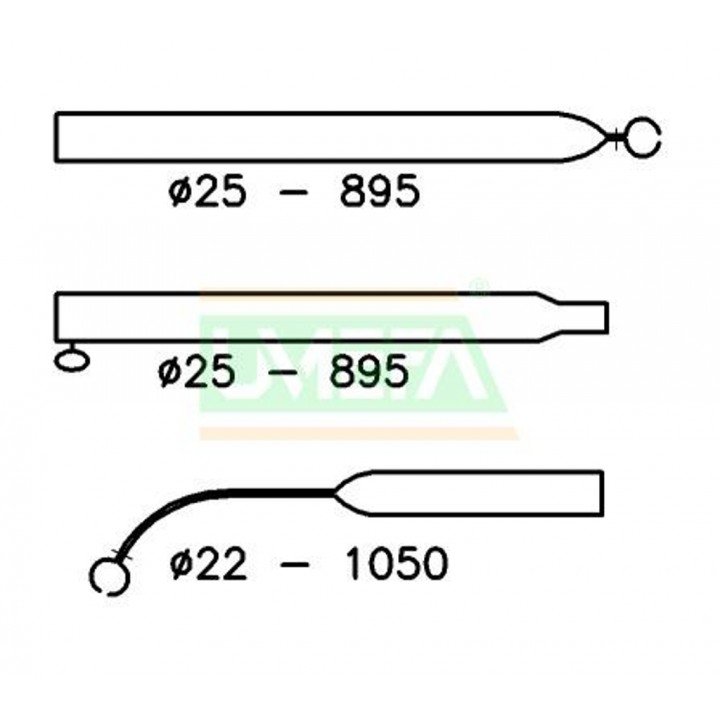 Voortentspanstok 25/22mm 210-275 afbeelding