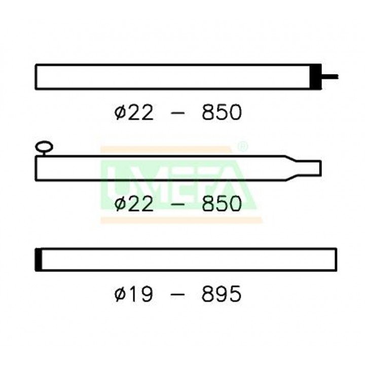 Tentstok 22/19mm 180-250cm afbeelding