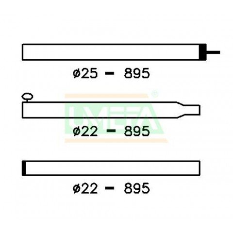 Car.voortentstok 25/22mm 170-260 afbeelding
