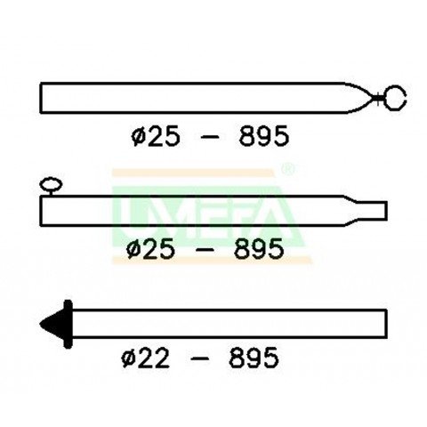 Stormstok 25/22mm 170-260cm afbeelding