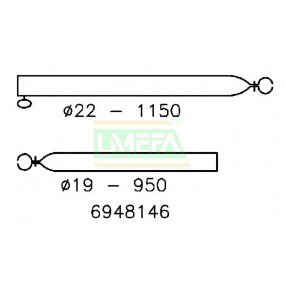 Verandastang 22/19mm 120-200cm afbeelding