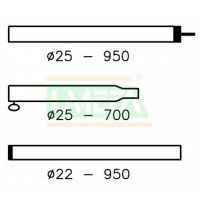 Car.voortentstok 25/22mm 170-250 afbeelding