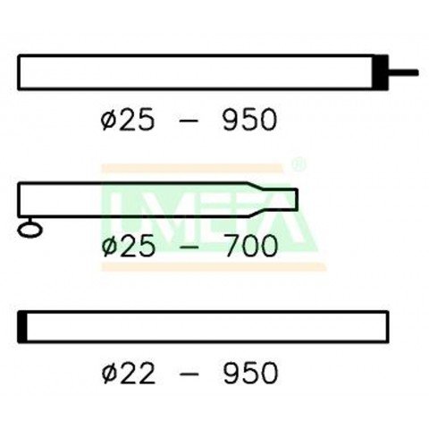 Car.voortentstok 25/22mm 170-250 afbeelding