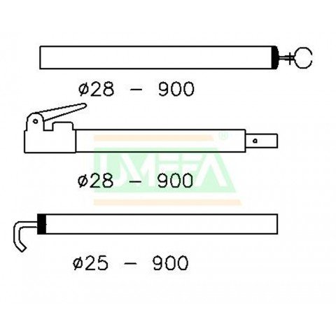 Extra Dakligger 28/25mm 180-260 afbeelding