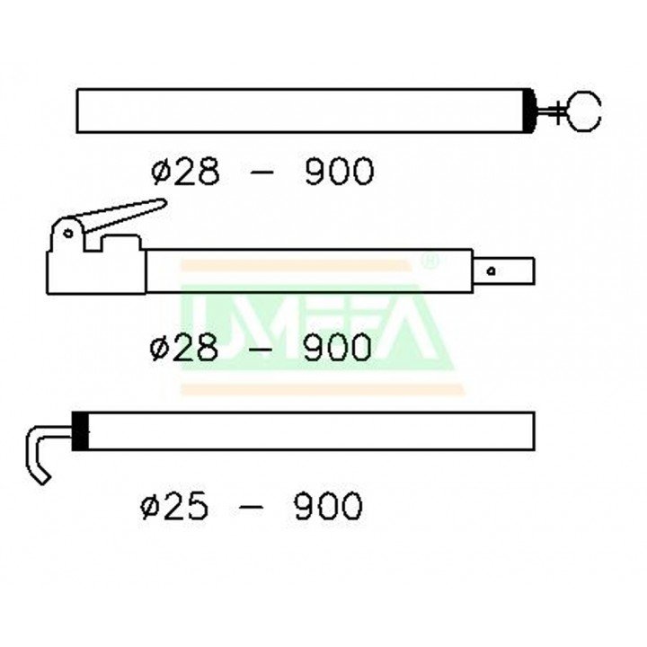 Extra Dakligger 28/25mm 180-260 afbeelding